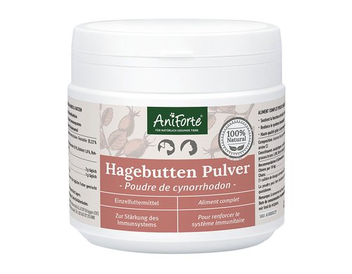 AniForte Hagebutten Pulver 250g für Hunde und Katzen
