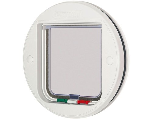 Cat Mate 4-Wege Katzentüre für Glasscheiben weiss