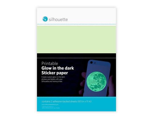 Silhouette Bedruckbares Stickerpapier 2 Stück, 21.5 x 28 cm