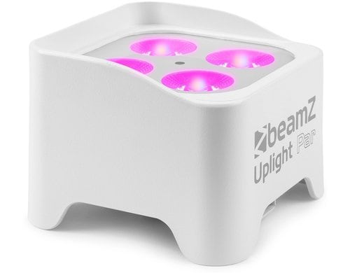 BeamZ BBP90W Uplight, Akku, 4x4W, RGBUV, weiss