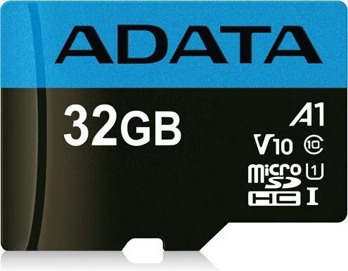 ADATA SDHC Card 32GB A1, Class 10 Bis zu 100 MB/25 MB pro Sek, -25 bis 85 °C