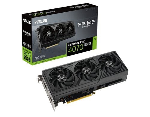 ASUS PRIME RTX4070 SUPER O12G, GDDR6X GeForce RTX4070 SUPER, 3x DP, 1x HDMI