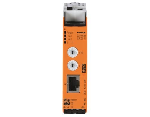 Kunbus Modulares Gateway Sercos III IP20, 96 x 22,5 x 110,5 mm