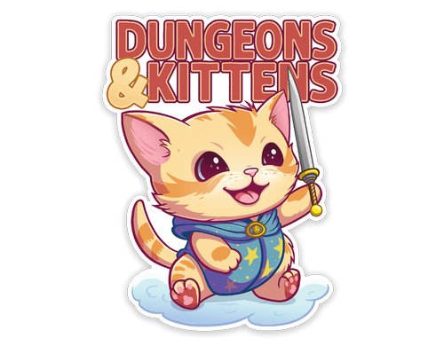 Dungeons & Kittens Sticker