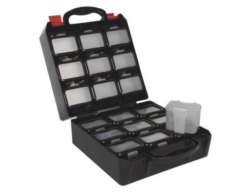 Perel OBB1 Sortimentskoffer 18 Behälter