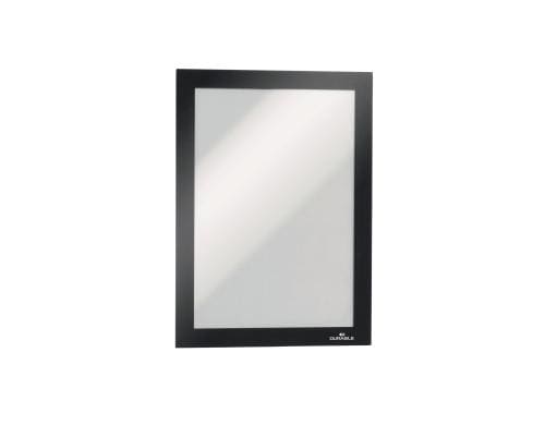 Durable Duraframe A5, schwarz, 2 Stück selbstklebende Informationsrahmen
