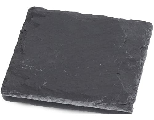 balthasar Kerzenhalter Schiefer, Schwarz quadratisch, 8x5x8 cm (BxHxT)