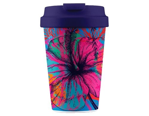 bioloco Kaffeebe. Easy C.-Psychdelic garden 350ml, wiederverschliessbarer Deckel