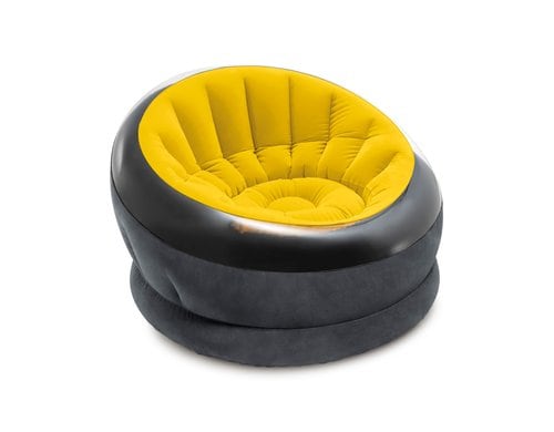 Intex Sessel Empire, Gelb-Schwarz 1.12 m x 1.09 m x 69 cm, In/Outdoor