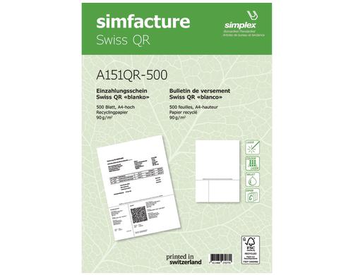 Simplex Simfacture Swiss QR Recycling 90 g/m², 500 Blatt