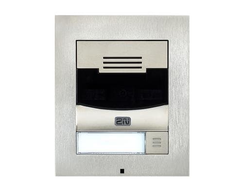 2N IP Solo 1 Ruf, AP, Silber Türsprechstelle, ohne Kamera, IP54