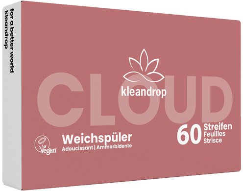 Kleandrop Weichspülerstreifen - Clouds 60 Stück