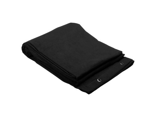 Adam Hall Deko-Molton 3x4M B1, 160g/m2, schwarz