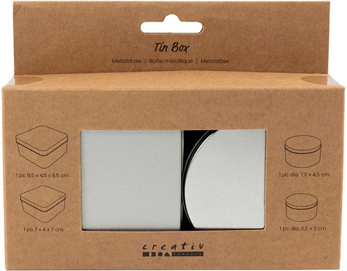 Creativ Company Kosmetikdosen Set 4 Stück