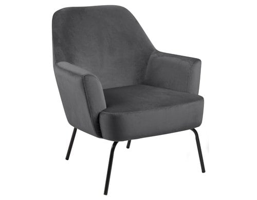 AC Design Sessel Melissa Dunkelgrau, 75x75x83 cm