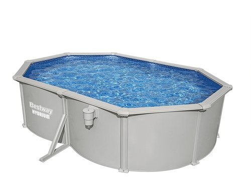 Hydrium  500 x 366 x 122cm ovaler Aufstellpool mit Stahlwand