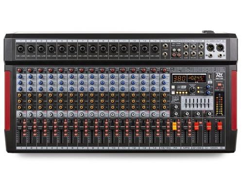 Power Dynamics PDM-T1604 16-Channel Mixer, Multi-FX, EQ/MP3