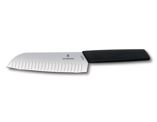 Victorinox Santokumesser Kullenschliff 17 cm, schwarz