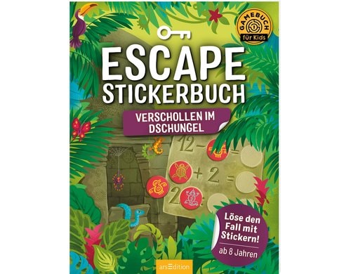 Escape Buch - Verschollen im Dschungel Stickerbuch - Alter: 8+