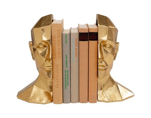 Kare Buchstütze Face 2er Set