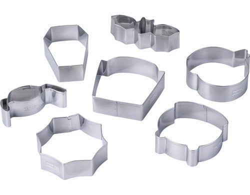 Zenker Ausstecher Set Halloween Edelstahl, 7 teilig