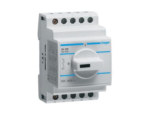 Drehschalter 1 polig Ausschalter 0/2L, weiss