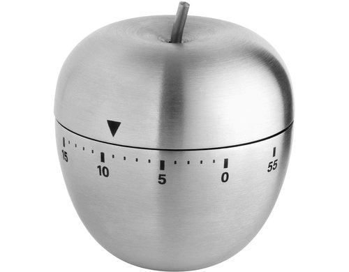 Küchentimer Apfel silber, FE-TFA