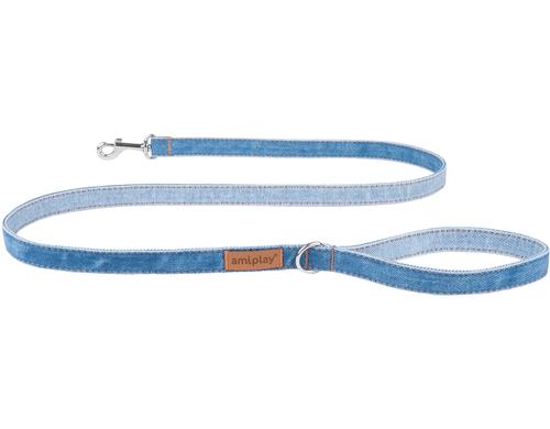 Amiplay Leine Denim S, 10mm/140cm hellblau