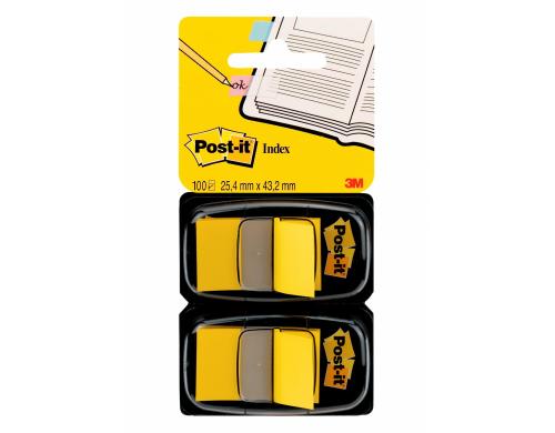 3M Post-it Index 680-YW2 gelb 2 x 50 Streifen à 25.4 x 43.2 mm
