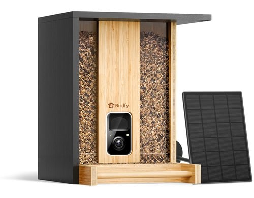 Birdfy Smartes FSC Bambus Vogelhaus 1080p Kamera mit Farb-Nachtsicht