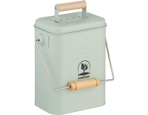 relaxdays Komposteimer 3.5 Liter, Grün