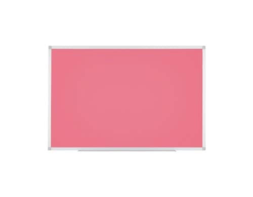 Bi-Office AYDA Whiteboard, 120x90cm Alu/pink, Stifteablage, lackierter Stahl