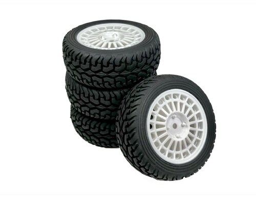 Absima 1:10 Räderset Rally Street Design weiss (4)