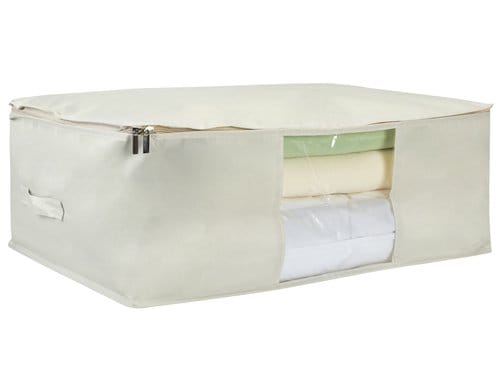 COCON Aufbewahrungstasche 61.5x42x24cm hellgrau, mit RV, Polyester + PVC Fenster