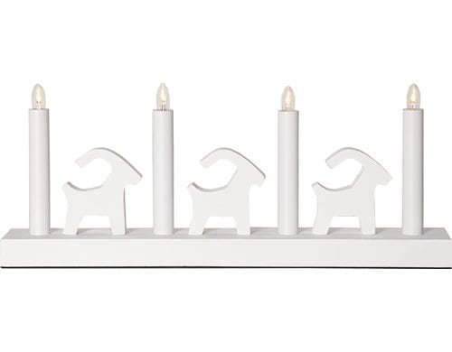 Star Trading Kerzenleuchter BRUSE IP20, LED warmweiss, Schalter