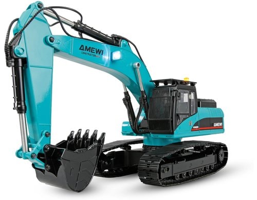 Amewi G705E Bagger Metall 1:14 RTR petrol inkl. Anbaugeräte