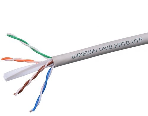 Wirewin Verlegekabel Cat.6 UTP, 305m weiss, hochflexibel 4.6mm