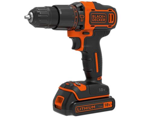 Black+Decker Schlagbohrschrauber BDCHD18K inkl. Akku und Ladegerät