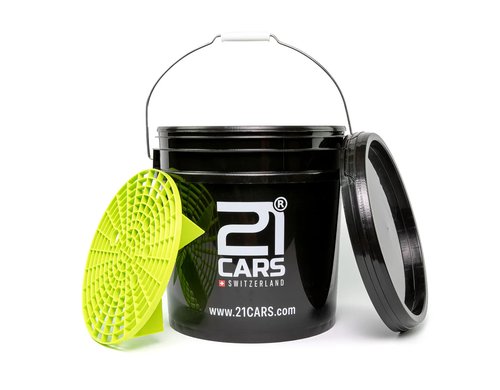 21CARS Wascheimer mit Deckel 16 Liter