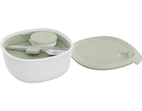 BergHOFF Lunchbox / Besteckset Leo Studio Sage, mit Besteckset