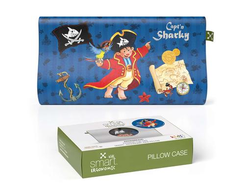 Smart Sleep smart Kids Ergon. Pillow Case Bezug, 100% Baumwolle, 40°C, Sharky