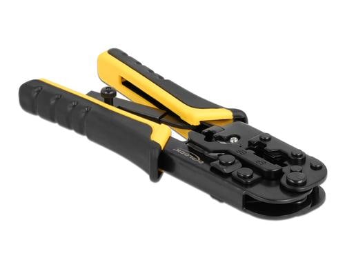 Delock Universelle Crimpzange Abisolierer Für 8P(RJ45),6P(RJ12/11) oder 4P Stecker