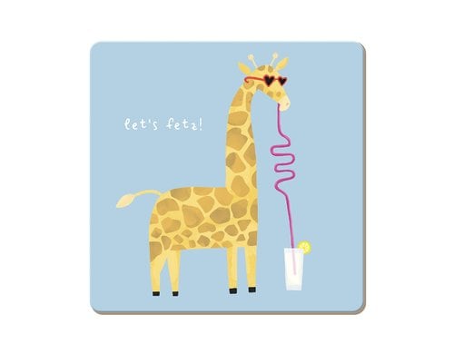 Grafik Werkstatt Korkuntersetzer let's fetz!