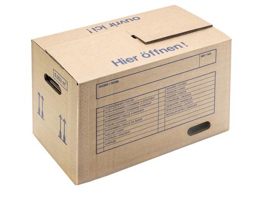 Brieger Umzugsbox braun 480x290x320 mm,  braun, 1 Stück