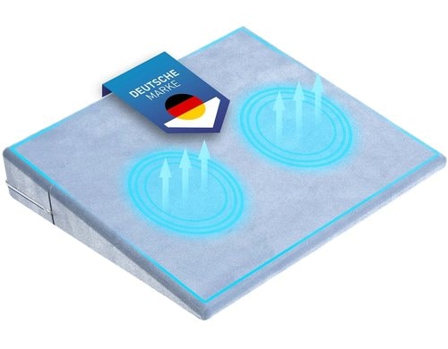 Flipline Keilkissen Schaumstoff 36x33x7cm hellblau, Kissen,