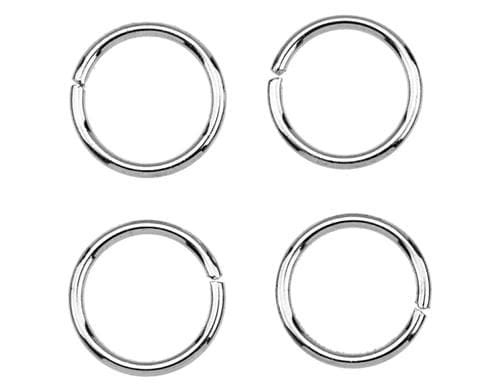 Glorex Verbindungsring platin, 10 x 10mm, 20 Stück