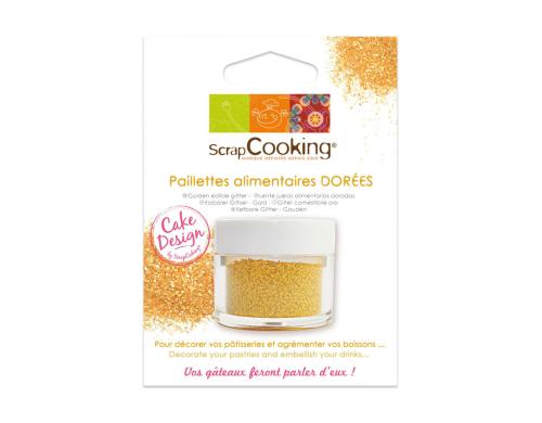 ScrapCooking Pailletten gold 5g