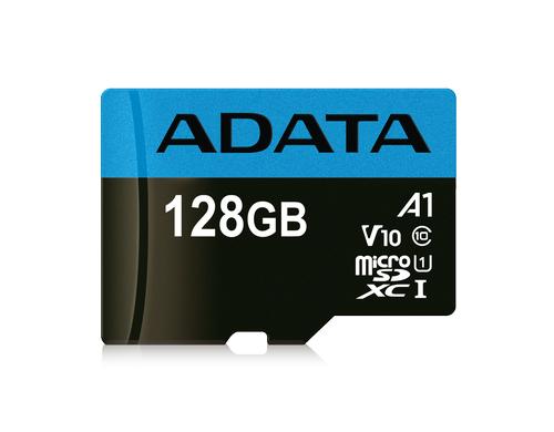 ADATA SDXC Card 128GB A1, Class 10 Bis zu 100 MB/25 MB pro Sek, -25 bis 85 °C