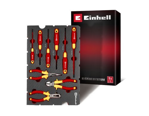 Einhell Werkzeug-Pad Elektriker E-Case Einleger, 9-tlg.