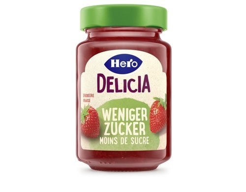 Delicia Erdbeer weniger Zucker 270 g